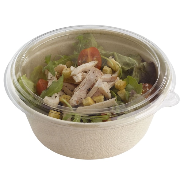 Abena Lids, To-Go Containers, Fits Abena Eco Products No 133222, Clear, RPET, PK500 133223 - main